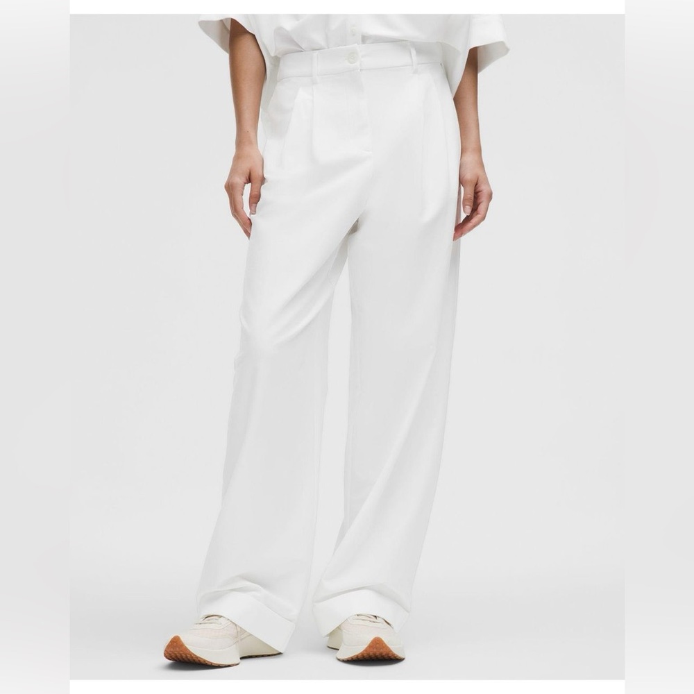 lululemon LuluLinen Trouser ColourWhite Size 29